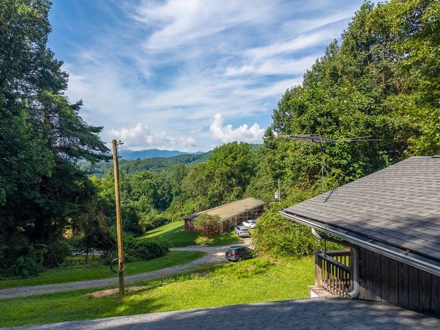 View from the driveway toward the mountains