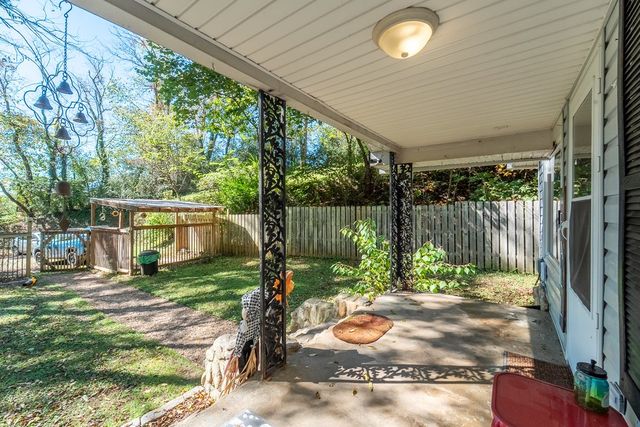 End of the covered front porch