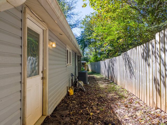Side door and side yard